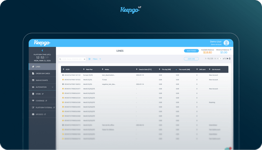 Features of Keepgo Connectivity Platform